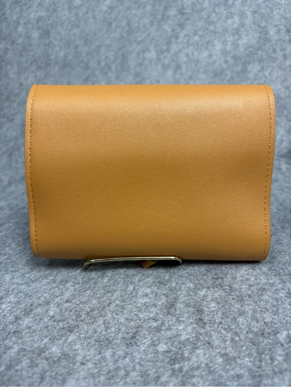 Glass Ladder & Co Camel Vegan Leather Travel Jewelry Organizer Roll